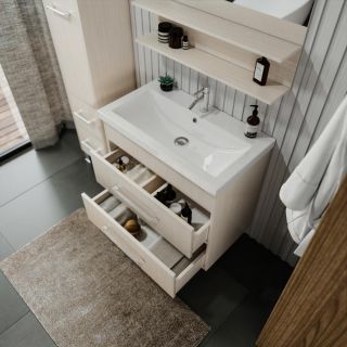 Тумба под раковину Бриклаер Чили 4627125415012 80 см светлая лиственница